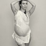 Kourtney Kardashian Nude Pregnant Photoshoot 2014 For DuJour magazine