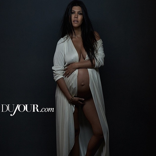 Pregnant Kourtney Kardashian Nude Photoshoot 2014