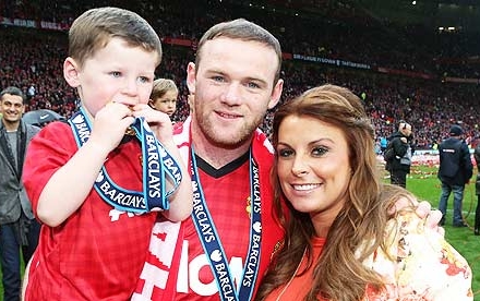Wayne Rooney Wife and Son