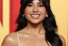 Singer Becky G on the red carpet