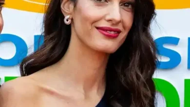 Human rights barrister Amal Clooney at a public event