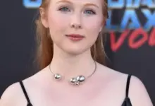 Molly Quinn red-haired headshot