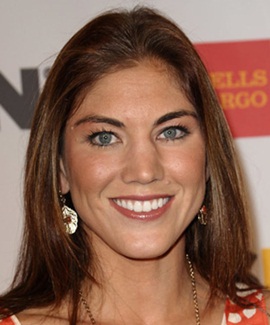 Footballer Hope Solo