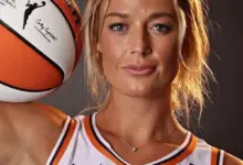 WNBA guard Sophie Cunningham close-up portrait