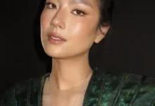 Actress Adeline Rudolph close-up face